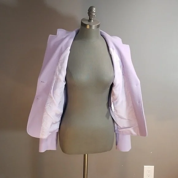 Louben made in Canada wool cashmere mix size 10. Lavender. Staple for capsule - Picture 7 of 13